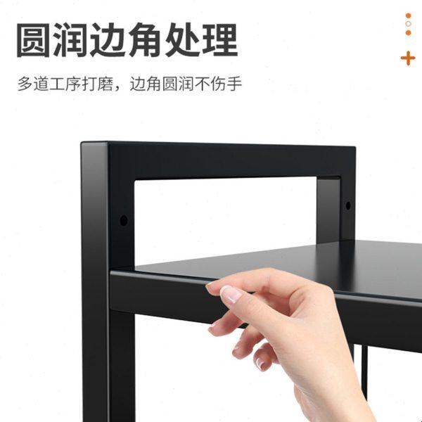 双层厨房储物架可调节宽度桌面收纳架子免打孔烤箱微波炉置物架,淘宝优惠券,粉丝福利购,淘宝优惠卷