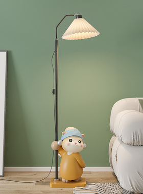 创意可爱珍珠猫装饰m落地灯卧室客厅办公室家居儿童房软装乔迁礼