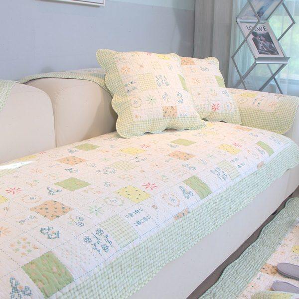 田园全棉沙发垫简约现代夏季布艺防滑沙发套罩四季通用沙发巾盖布,淘宝优惠券,粉丝福利购,淘宝优惠卷