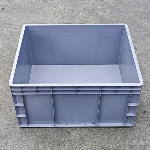6530塑料周转箱600*500*300灰色物流箱汽配厂V包装箱包材辅材 - 图1