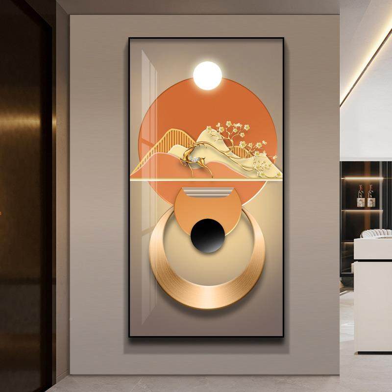 新中式装饰福鹿画高级禅意缥缈玄关走感廊过道画挂客厅沙发背景墙,淘宝优惠券,粉丝福利购,淘宝优惠卷