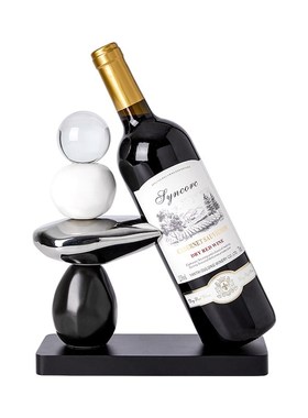 时来运转红酒架摆件现代客厅电视柜装饰品轻奢高档餐边Y柜家居饰