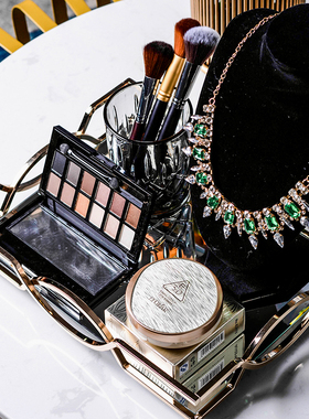 别墅样板房摆件花艺洗手台组合酒店D香薰卫生间托盘衣帽间软装饰