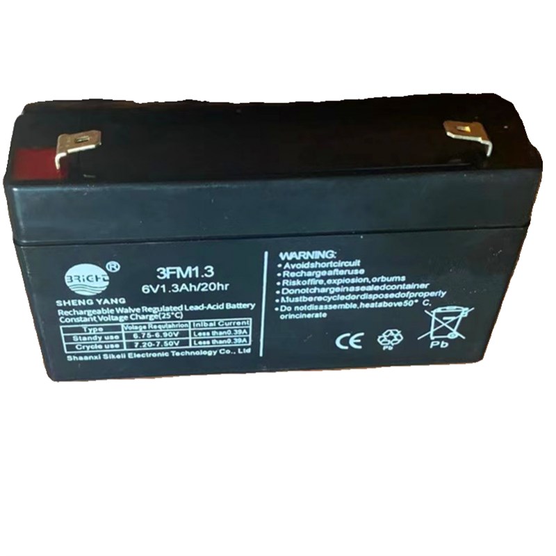 KS1.3-6 Kaiying 6V1.3AH battery electronic scale electronic scale attendance fingerprint machine fire host power supply
