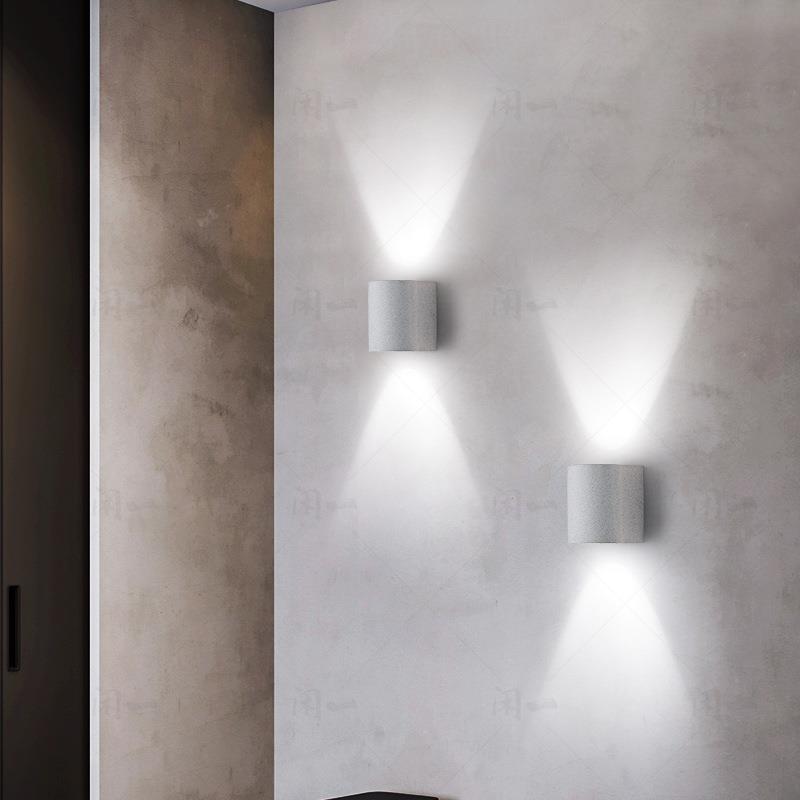 水泥壁灯工业风圆形水磨石墙壁灯造型灯饰北欧餐厅吧台过道灯墙灯 - 图1