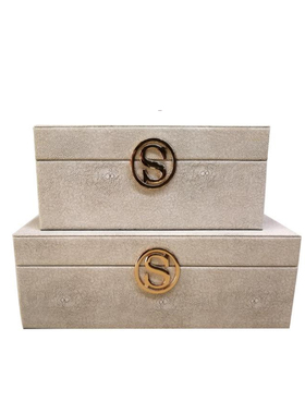 新中式现代家居首饰盒摆件样板房卧室衣帽间橱窗T软装饰品储物盒