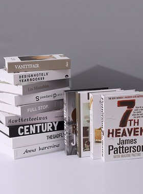 假书摆件装饰品书l柜酒柜现代简约北欧风样板房展柜桌面道具仿真