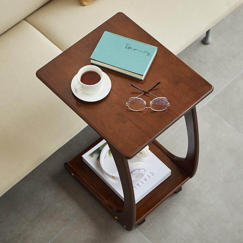 实推木边移动茶几带置轮小方桌客厅沙发边柜侧边无品牌/柜车床几,淘宝优惠券,粉丝福利购,淘宝优惠卷