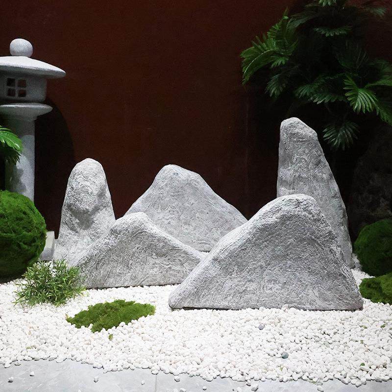 庭院造景装饰仿真假石头室内软装雪浪石组合样板间景观石道具摆件,淘宝优惠券,粉丝福利购,淘宝优惠卷