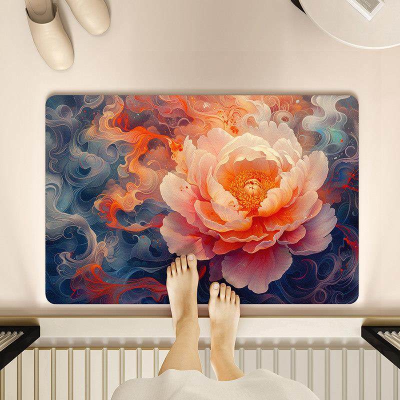 中式硅藻泥软垫卫生间门口地垫防滑吸水浴室脚垫卫浴厕所门垫地毯,淘宝优惠券,粉丝福利购,淘宝优惠卷