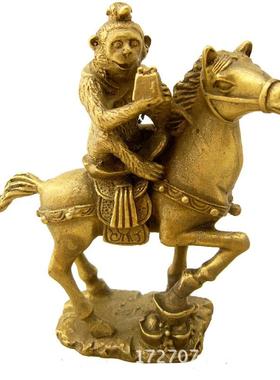 批铜铜马上封侯生肖马办发公桌摆器29件家居家装饰品居用品