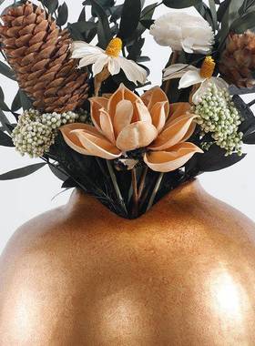 北欧轻奢树脂花GD-H276瓶器器客花厅高级感插花器鲜花装饰居精致