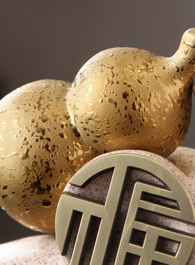 招财陶瓷大象摆件m客厅电视柜办公室I轻奢玄关葫芦装饰工艺品