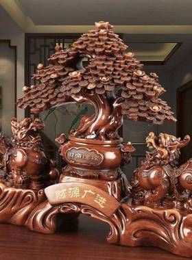 开业品招财other貅发财树摆件礼办乔公室玄关貔貅迁客厅貔店铺开