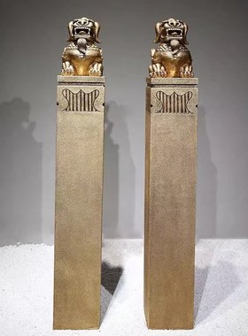 玄关装饰a摆件走廊入户门客厅中式庭院落地貔貅拴马桩招财大象一