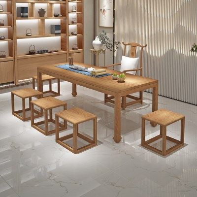 新中式茶桌椅组合简约现茶几小户型茶台马蹄桌功夫禅意泡茶桌,淘宝优惠券,粉丝福利购,淘宝优惠卷