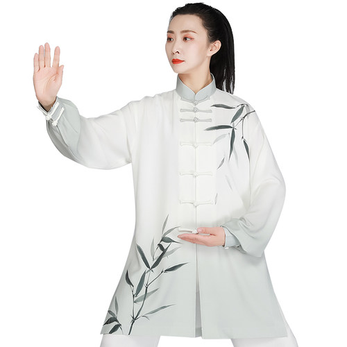 武极堂夏季春秋八段锦练功服太极服女太极拳练功服比赛太极表演服 - 图3