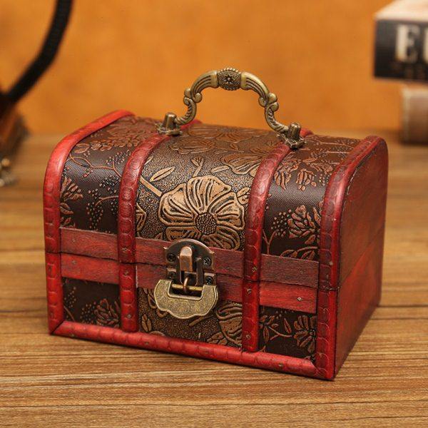 欧式复古高档收纳盒小精致耳钉饰品首饰盒结婚包装盒木盒子百宝箱,淘宝优惠券,粉丝福利购,淘宝优惠卷