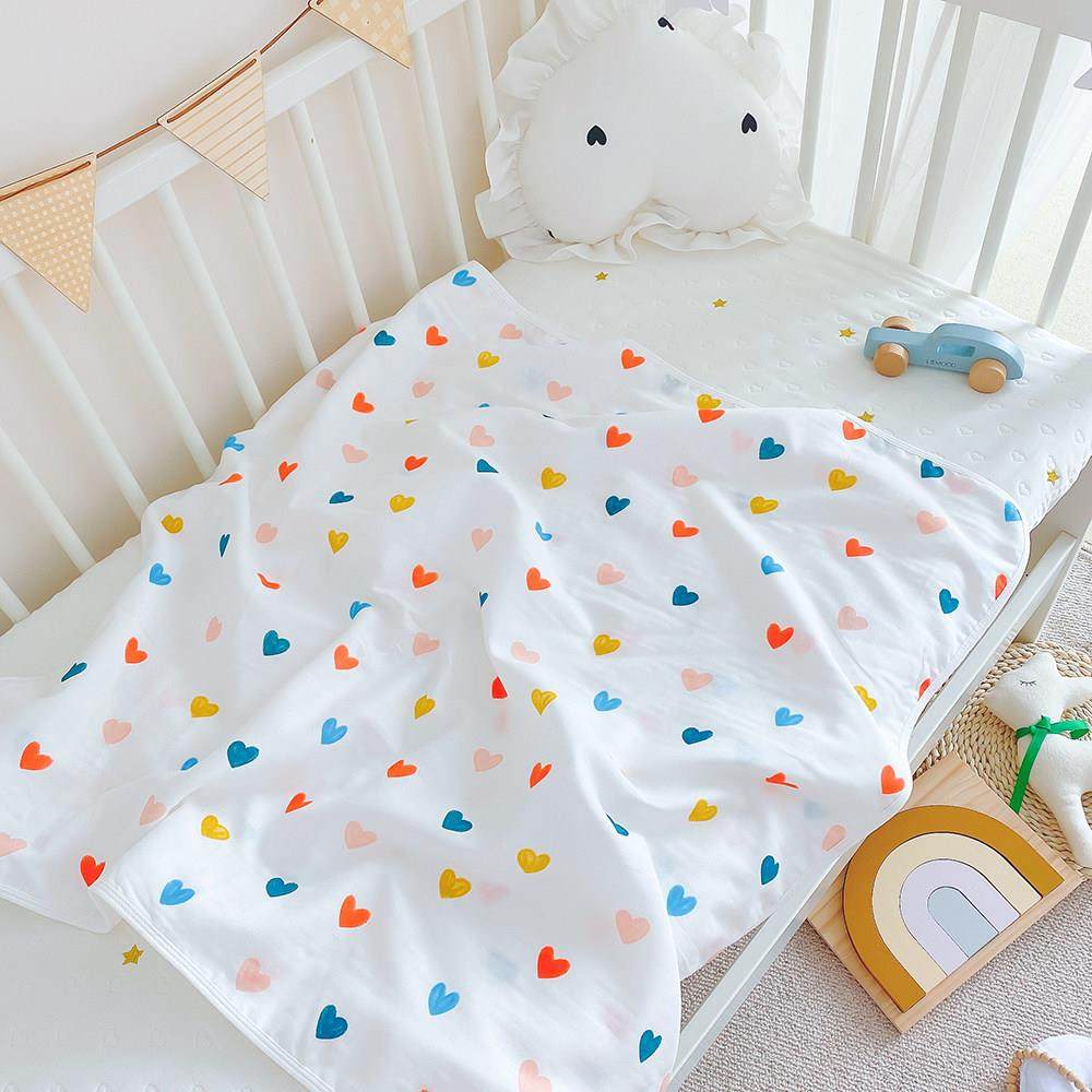 婴儿纱布轻薄小被子纯棉夏季初生宝宝盖毯幼儿园儿童空调毛巾被,淘宝优惠券,粉丝福利购,淘宝优惠卷