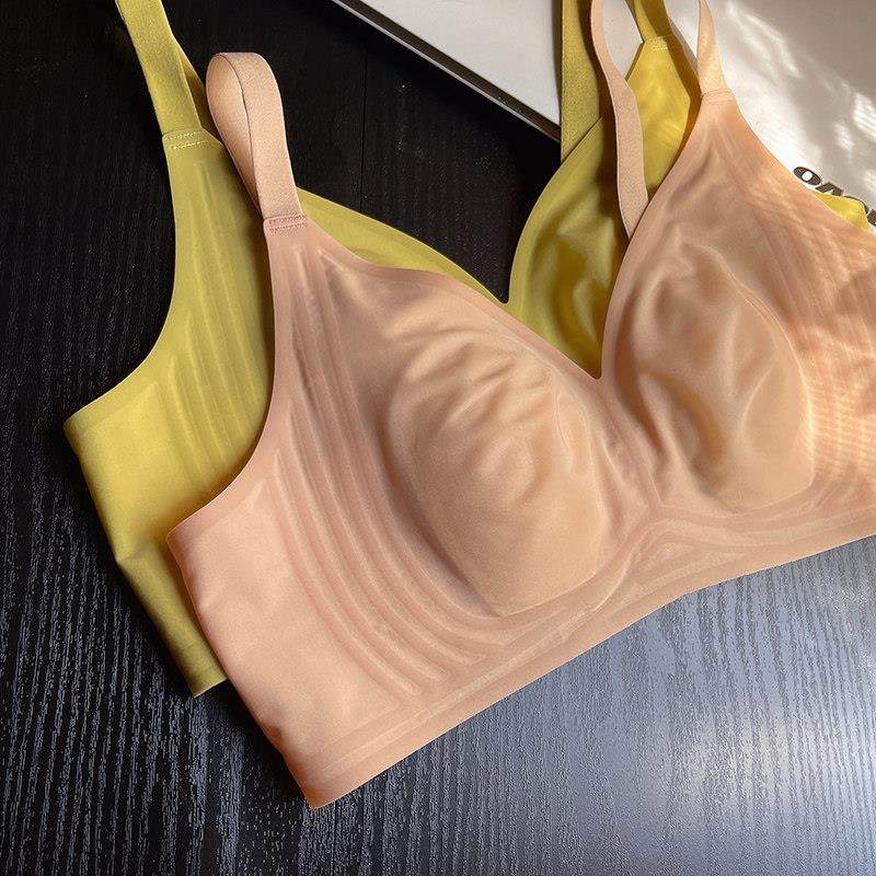 春夏超薄款大胸显小3d果冻条内衣无痕一片式睡眠缩胸收副乳文胸罩,淘宝优惠券,粉丝福利购,淘宝优惠卷