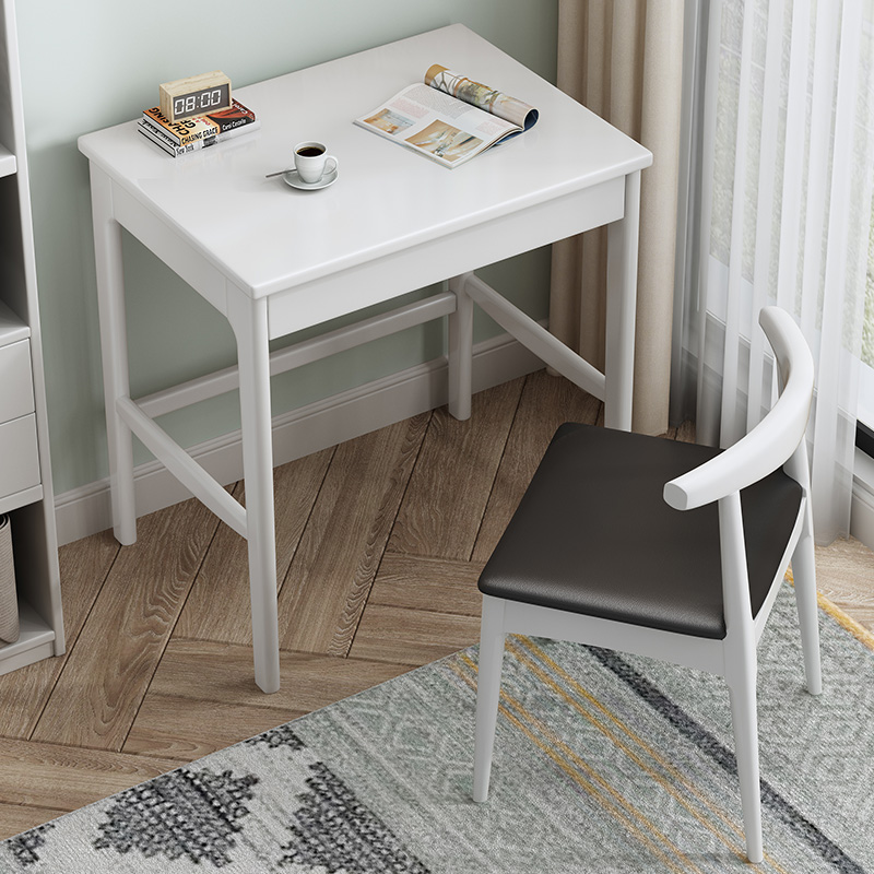 Children's study table, primary and secondary school student desk, solid wood writing desk and chair set, small apartment bedroom desk and chair home