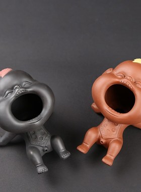 喷水尿童创意家居装饰品摆件客厅办公室桌面茶室摆设W茶宠茶玩茶