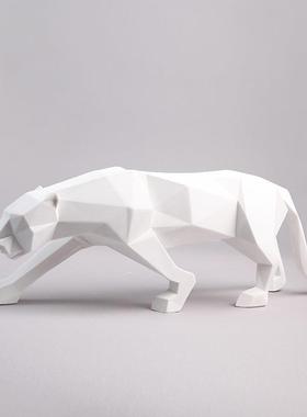 现代简约轻奢电视柜摆件大号售楼处样品间雕塑工艺品客厅装饰品