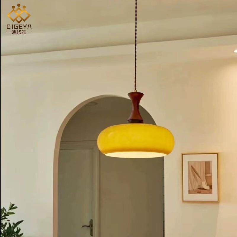 创意现代简约包斯豪中古木艺实木吊灯胡桃木名宿卧室床头阳台吊灯,淘宝优惠券,粉丝福利购,淘宝优惠卷