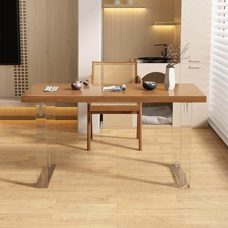 5V阳台茶桌组合悬浮亚克力茶几小户型实木日式家用茶台现代简约原,淘宝优惠券,粉丝福利购,淘宝优惠卷