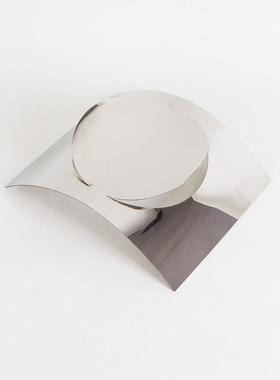 简约创意不锈钢水果盘装饰家居客厅餐桌茶几轻奢软装摆件收纳托盘