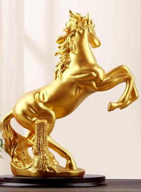 2P80马到成功马摆件工艺品家居装饰客厅电视酒柜办公室桌现代轻奢