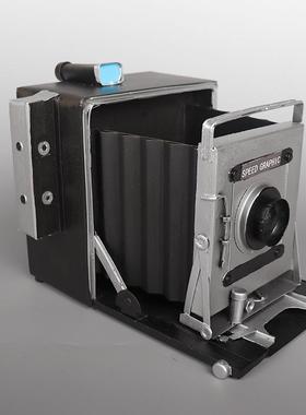 仿真老式相机模型铁艺怀旧影院老物件陈列装饰品摆设拍摄影道具