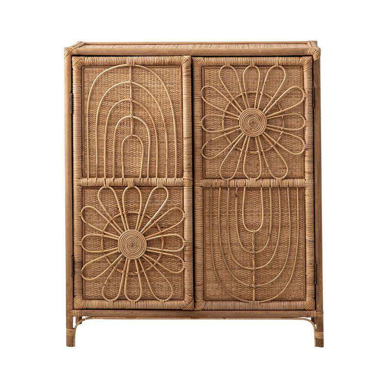 复古简约藤编储物柜家用小户型门厅餐边实木民宿轻奢玄关收纳新品,淘宝优惠券,粉丝福利购,淘宝优惠卷