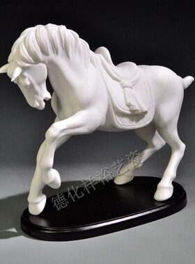 马到成功摆件 商务礼品 招财马的工艺品家居饰品马上有钱发财陶瓷