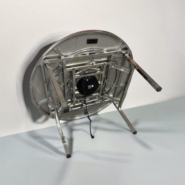 不锈钢圆桌冬天火锅桌子下沉式电磁炉一体内置转盘可折叠家用商用,淘宝优惠券,粉丝福利购,淘宝优惠卷