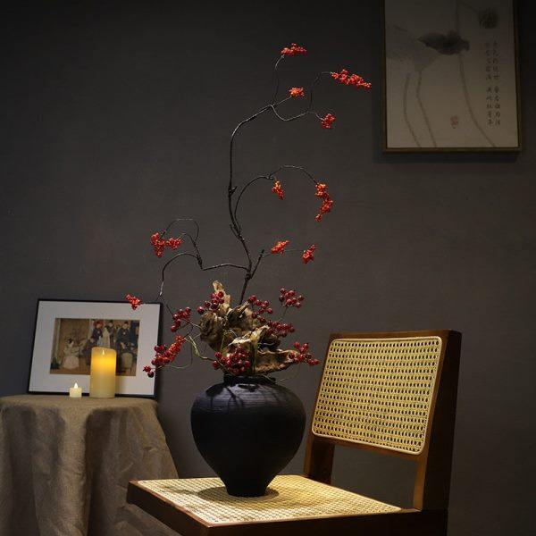 禅意新中式花瓶树脂摆件宋代美学民宿家居玄关桌别墅侘寂高级装饰,淘宝优惠券,粉丝福利购,淘宝优惠卷