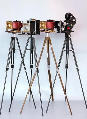 复古棕色柯达三角架相机模型 橱窗装饰摄影道具装饰