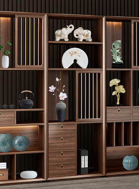 新中式创意摆件家居饰o品轻奢高档客厅酒柜电视柜办公室装饰品摆
