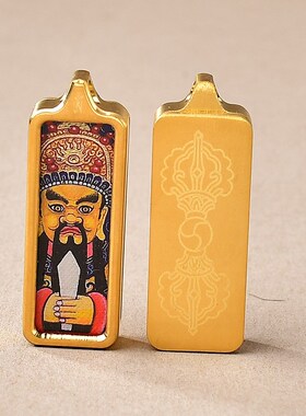 新款迷你b小唐卡黄财神吊坠本命佛绿度母扎基拉姆藏式唐卡吊坠钛