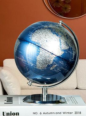 创意立体轻奢地球仪办公室摆件客厅乔迁新居礼物书房日Z常商务礼