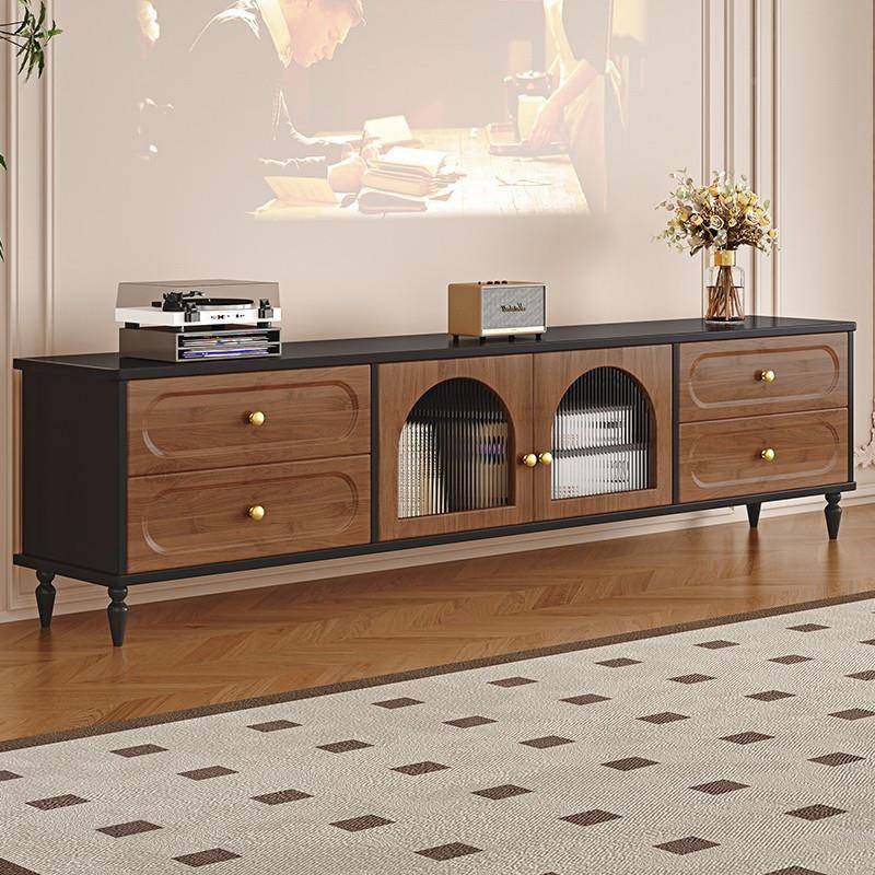 实木电视柜柜客厅墙边柜落地式收纳储物斗OCA一体柜靠茶几组合柜,淘宝优惠券,粉丝福利购,淘宝优惠卷