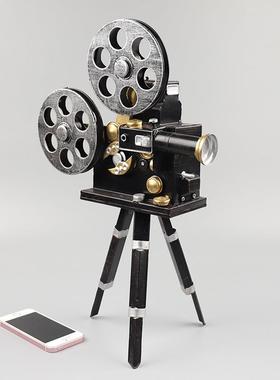 老式1232放映机装模型手工铁艺复古怀旧品电影院酒吧拍摄影道具饰