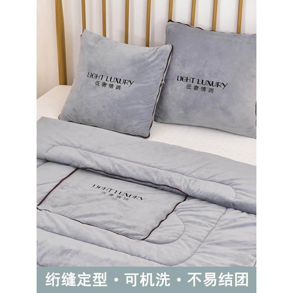 U8K抱枕被子两F75T7MJ9汽车毛用毯小枕头车2上车内枕车载车用二合 - 图2