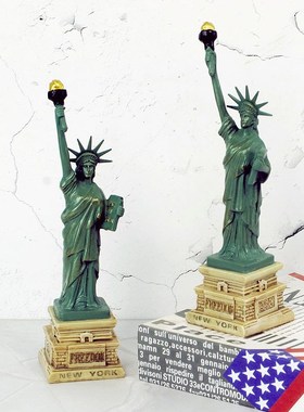 美国自由女神像树l脂摆件地标建筑模型工艺品装饰家居小摆件