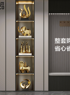 高档电视柜玄关陶瓷象摆件客厅家居E酒柜装饰品领导办公室乔迁礼