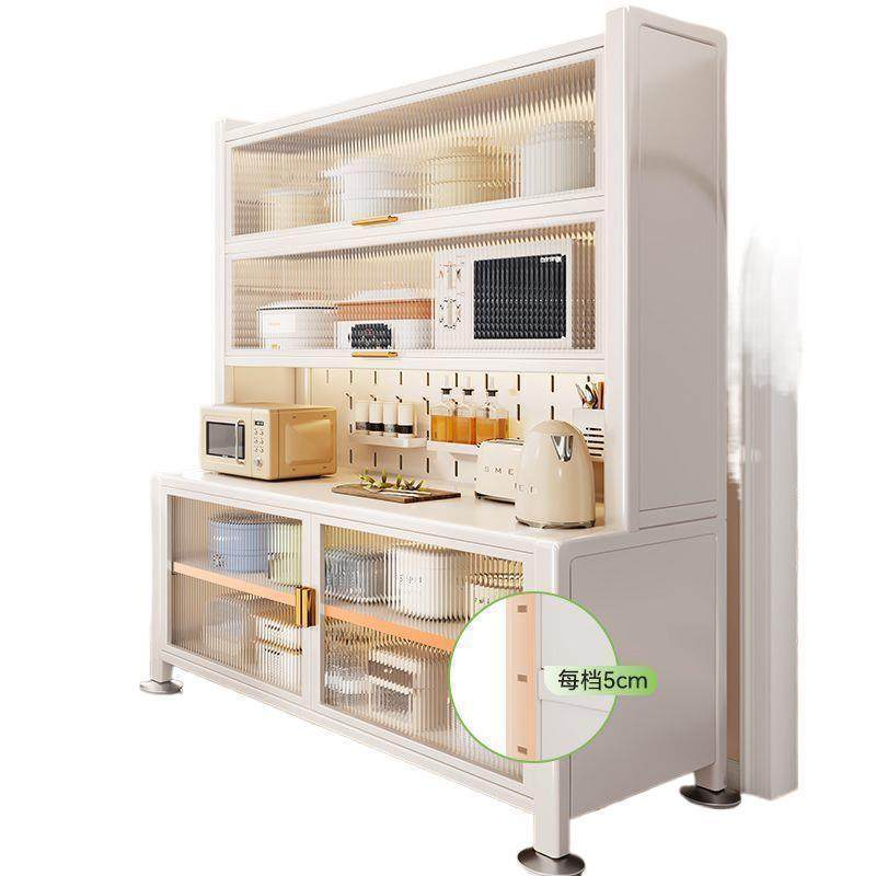 z加粗新款厨房置物架落地多层收纳柜多功能餐边橱柜微波炉储物柜,淘宝优惠券,粉丝福利购,淘宝优惠卷