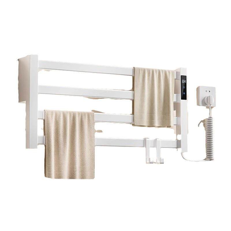 智能恒温电热毛巾架家用卫生间免打孔碳纤维加热烘干置物架子,淘宝优惠券,粉丝福利购,淘宝优惠卷