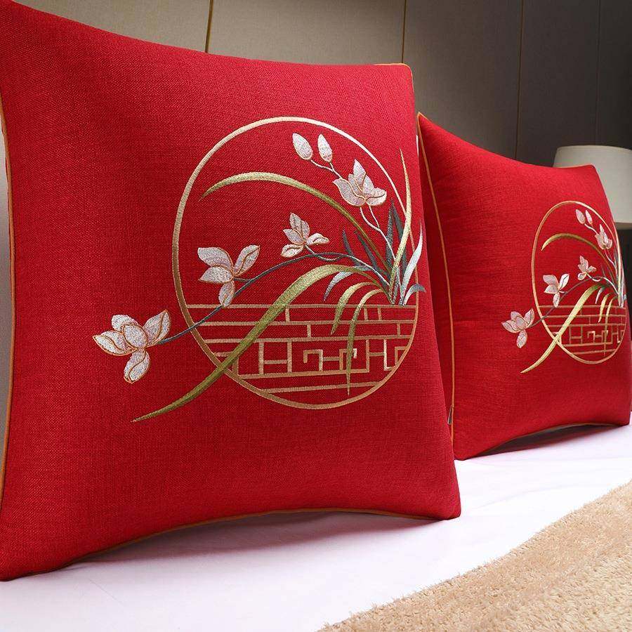 新中式床上软包大靠垫卧室床头靠枕中国风沙发客厅抱枕含芯靠背垫,淘宝优惠券,粉丝福利购,淘宝优惠卷