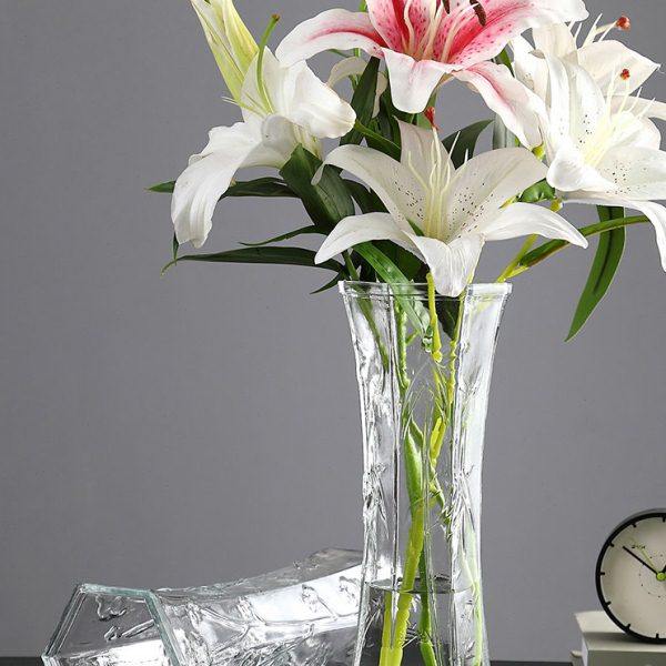 【二件套】玻璃花瓶透明水养富贵竹百合水培插花摆件客厅家用大号,淘宝优惠券,粉丝福利购,淘宝优惠卷