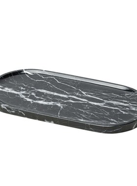 现代大理石几何极摆件q不规则卫生间托盘简精品收纳首饰装饰品创